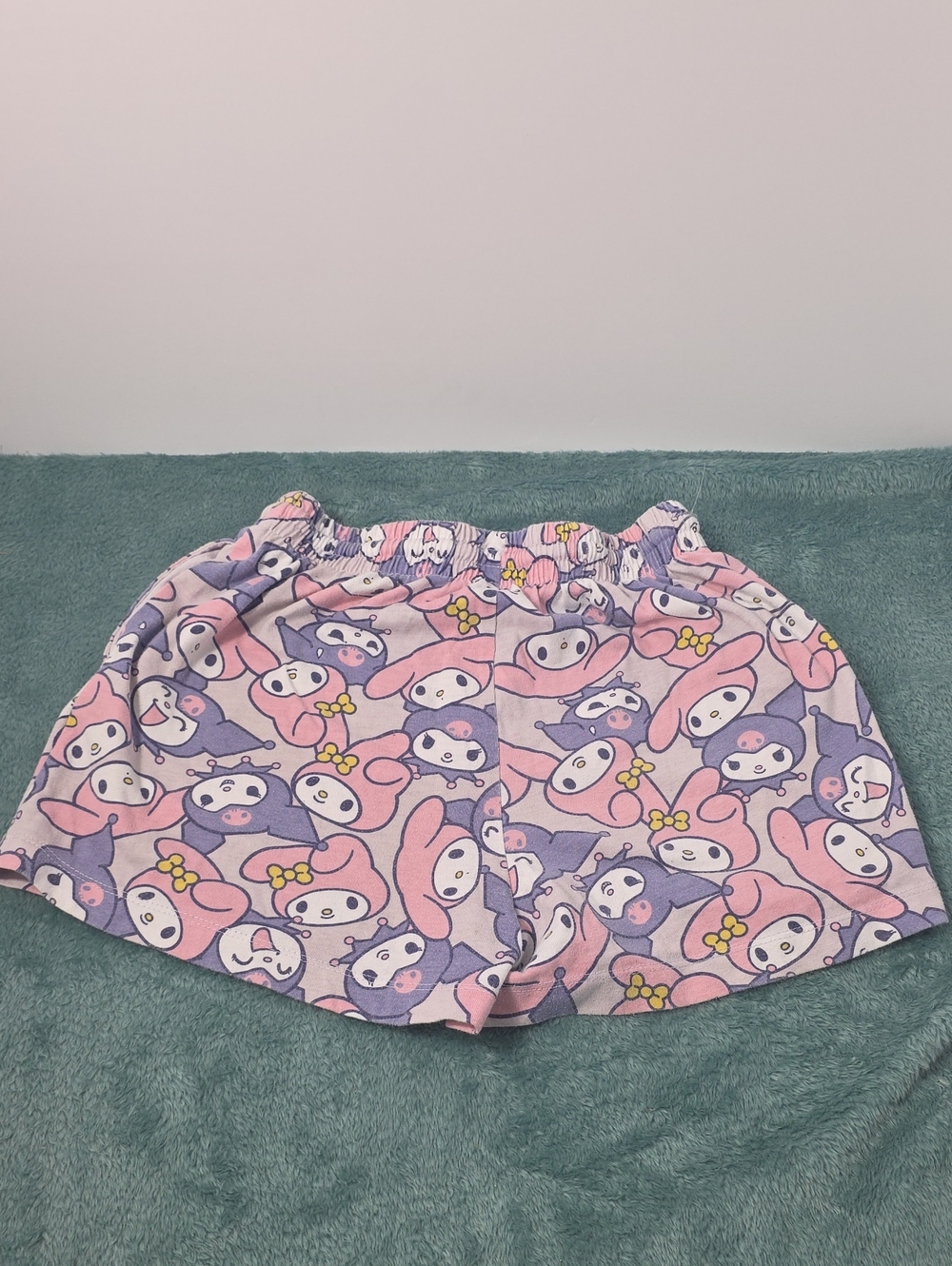 Sanrio Kuromi & My Melody Pastel Pink and Lavender Lounge Shorts - Picture 3 of 3